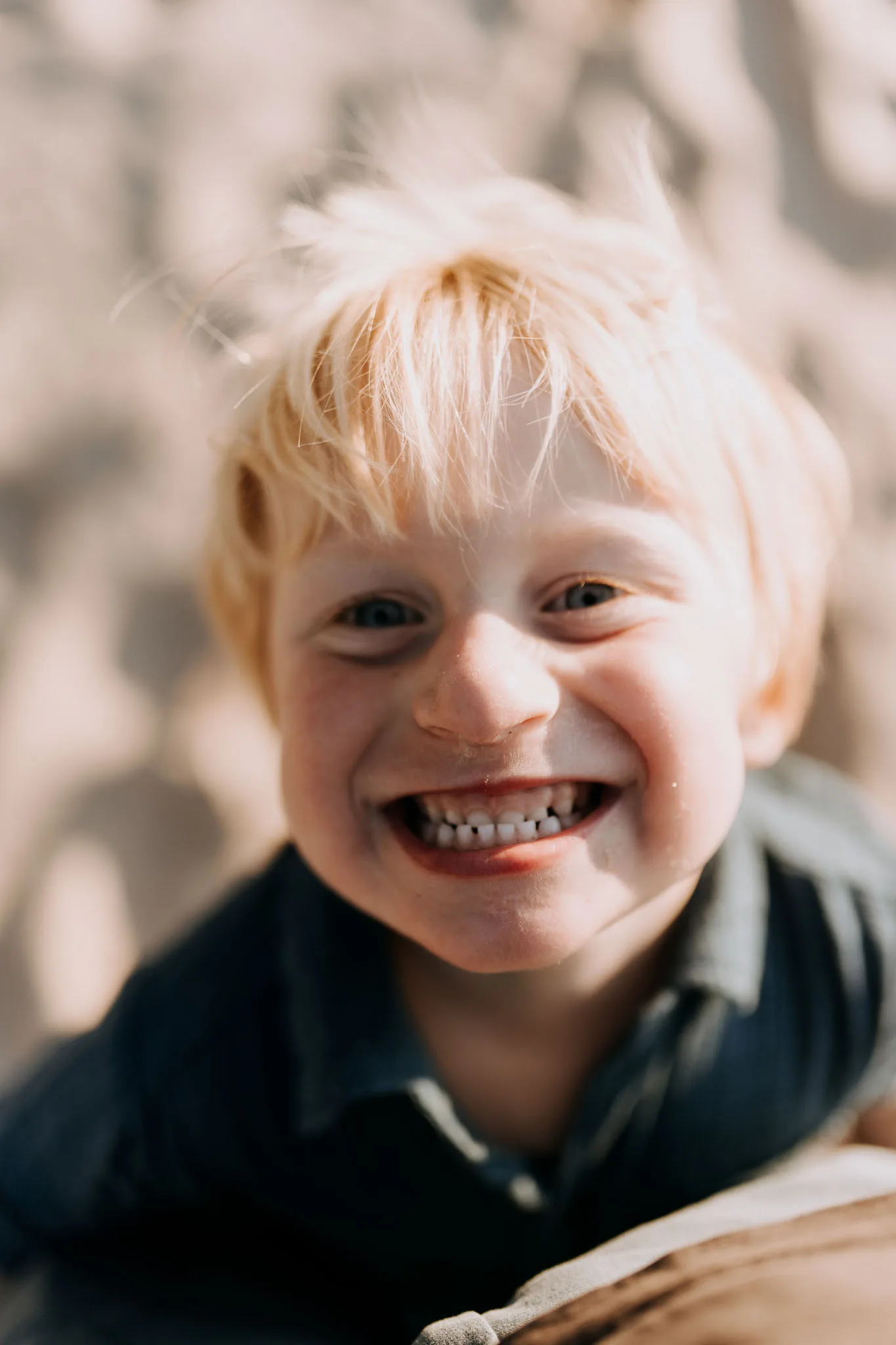Johnson kids playing at the water on Old Mission Peninsula