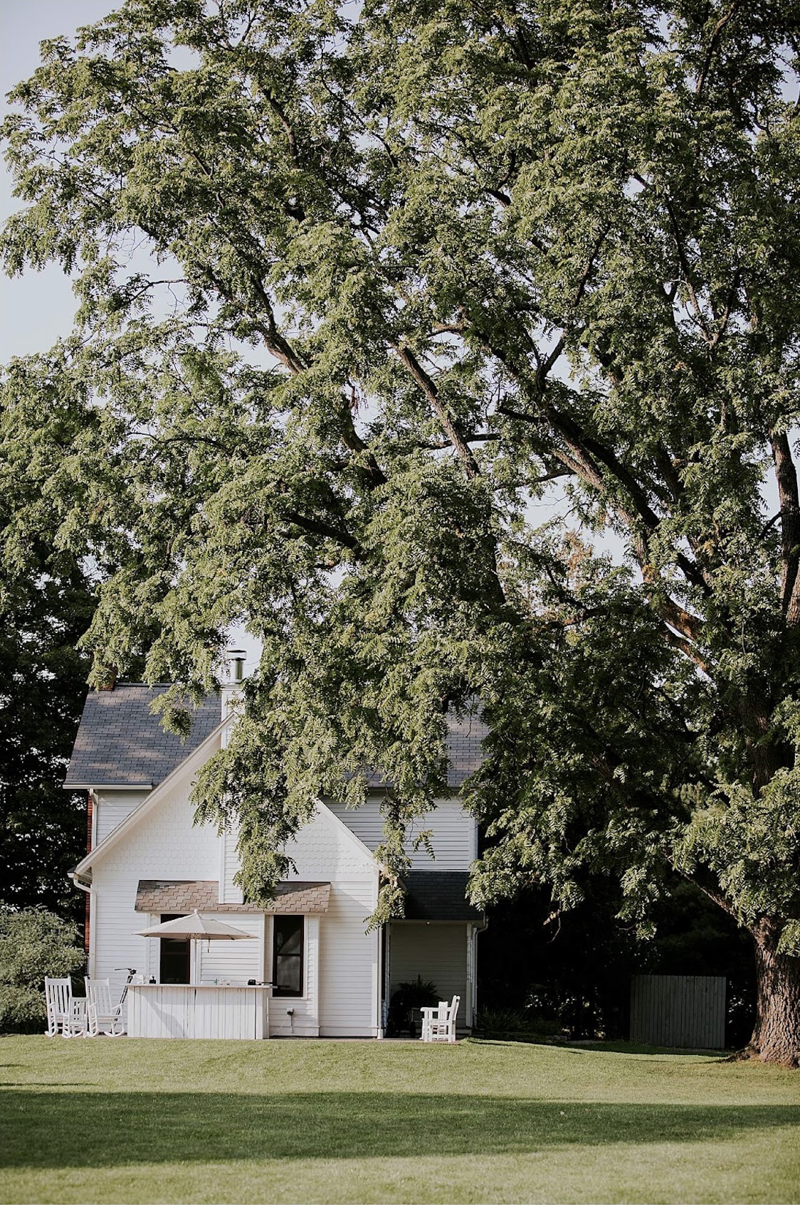 Aurora Cellars Farmhouse exterior Leelanau County wedding venue