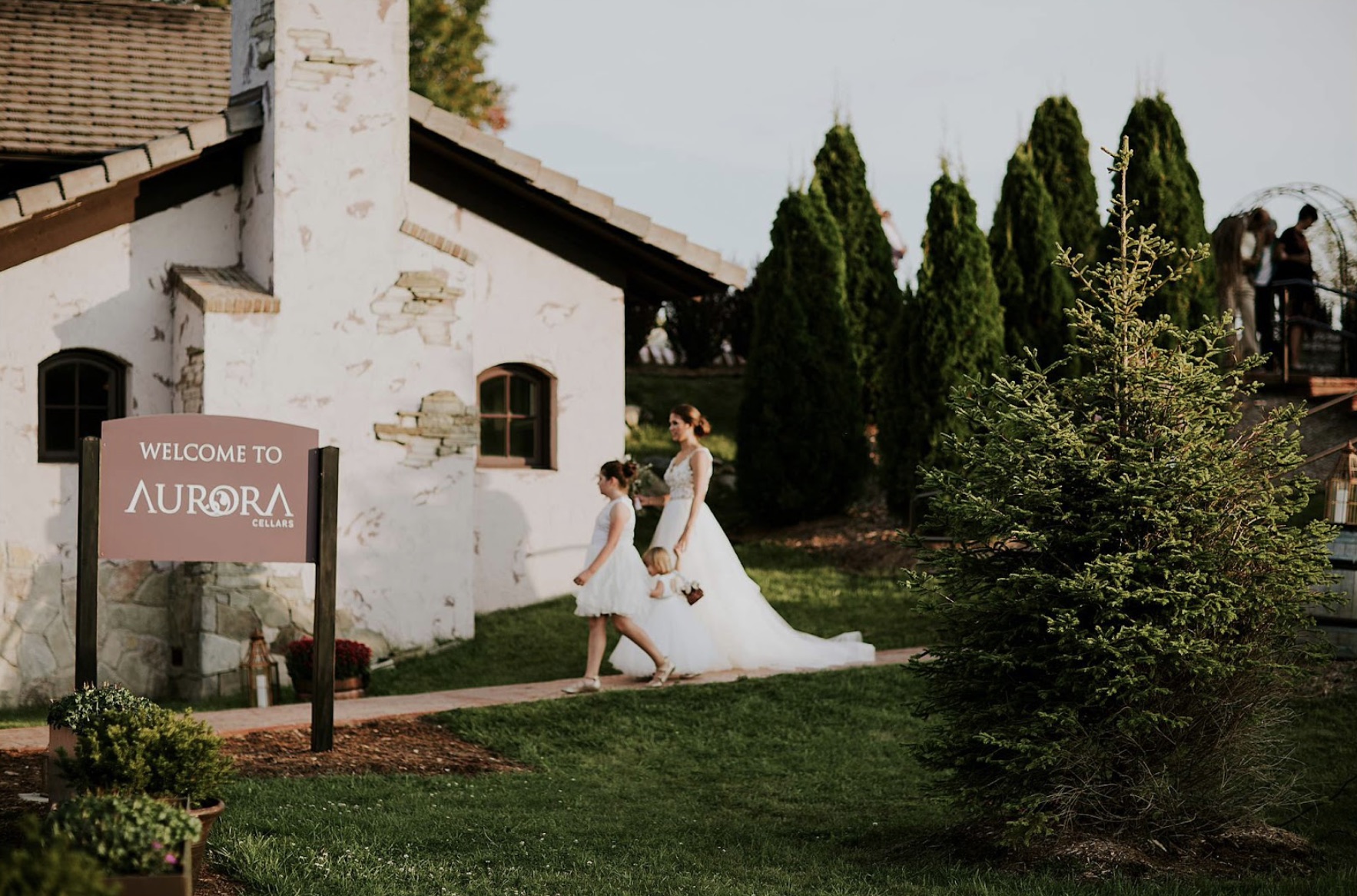 Aurora Cellars Terrace wedding venue Leelanau County Northern Michigan