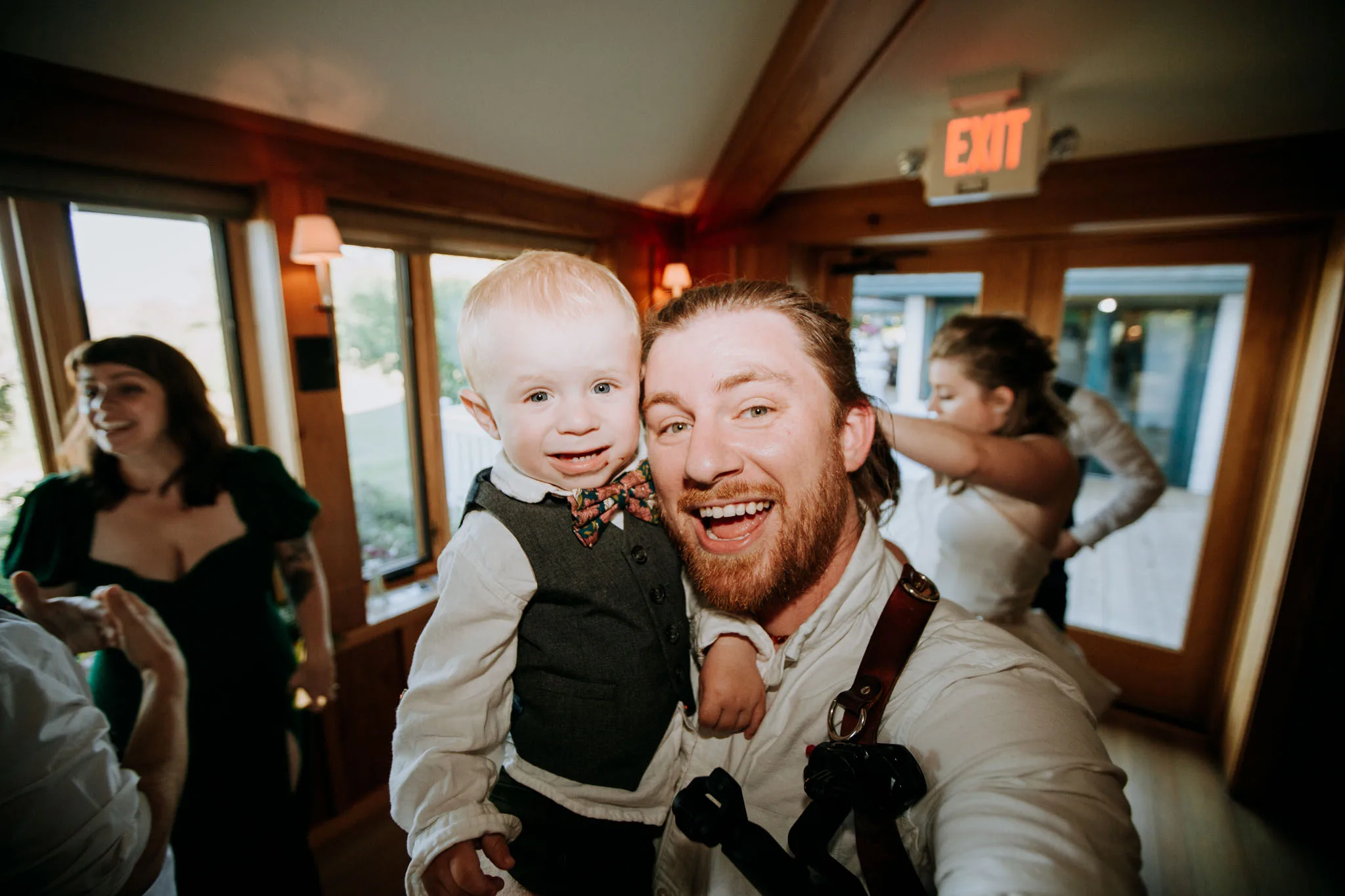 Wedding reception at the Leland Lodge, Leland Michigan