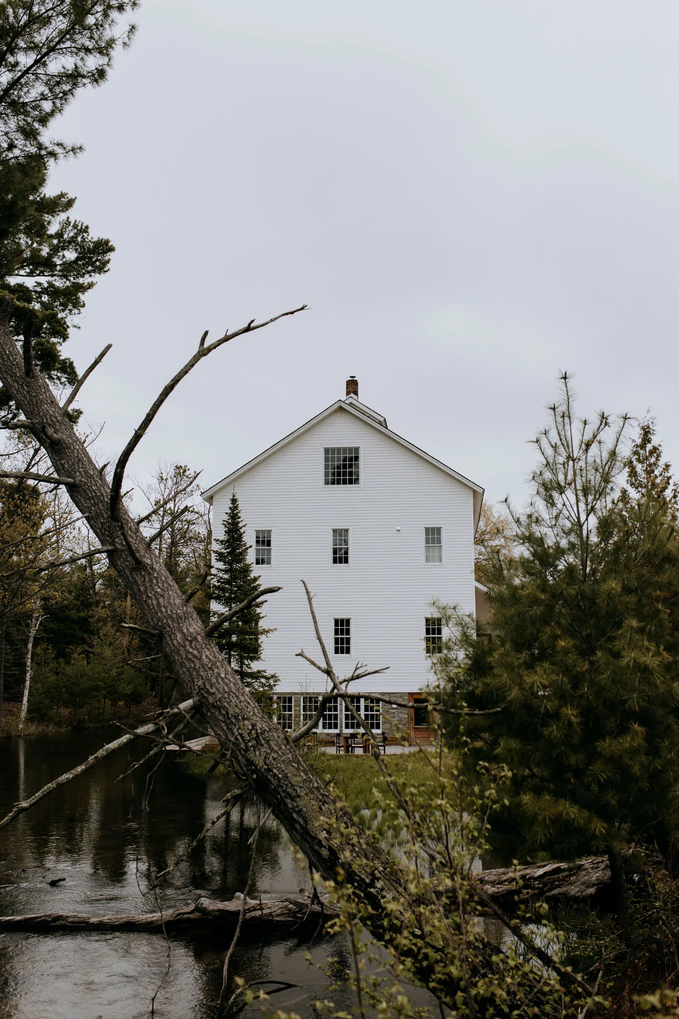 Wedding couple near Sleeping Bear Dunes, Glen Arbor Michigan