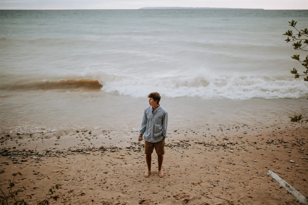 Senior portrait session in Northern Michigan by Allen-Kent Photography