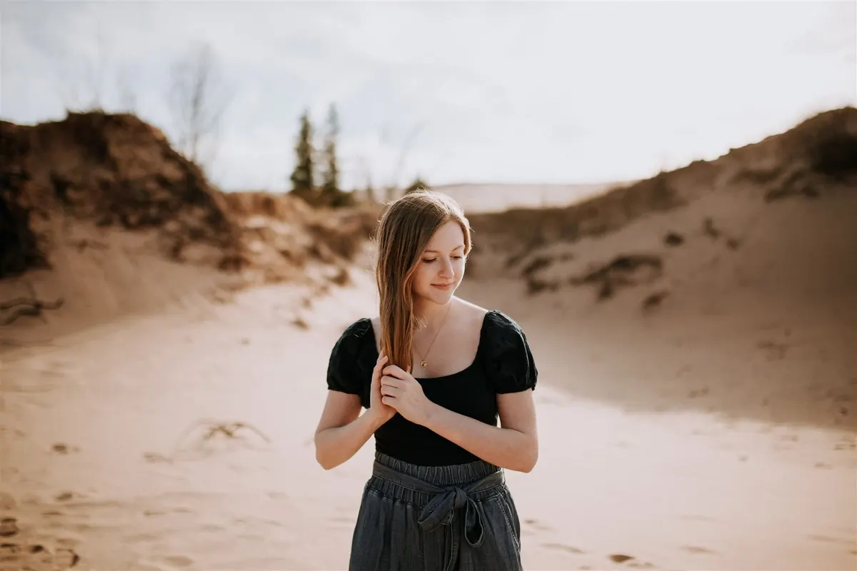 Senior portrait session in Northern Michigan by Allen-Kent Photography