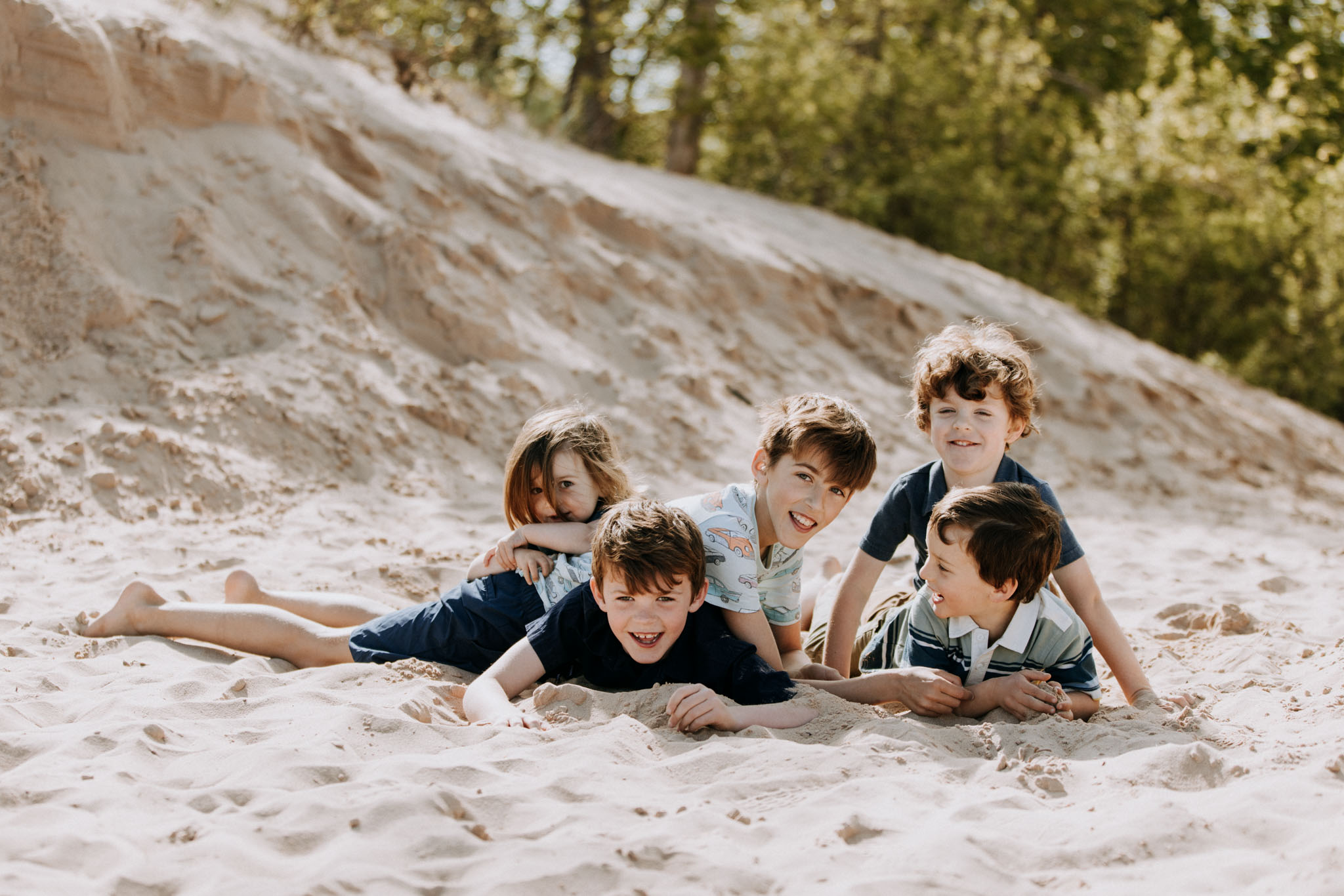 Couple portrait at Pierce Stocking Scenic Drive, Sleeping Bear Dunes National Lakeshore