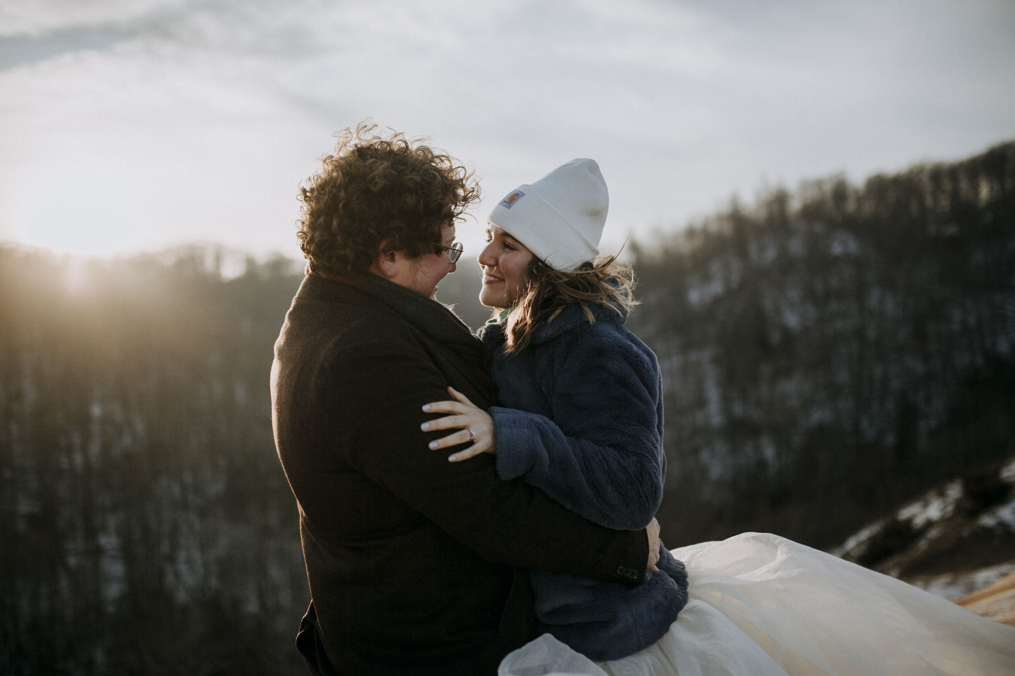 Alex + Steve // Winter Solstice Sleeping Bear Dunes Elopement
