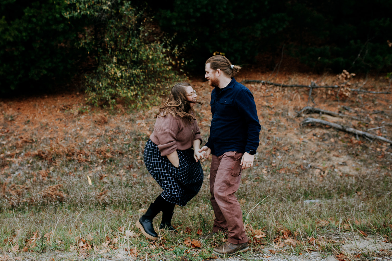 Behind the scenes at an Allen-Kent Photography session in Northern Michigan