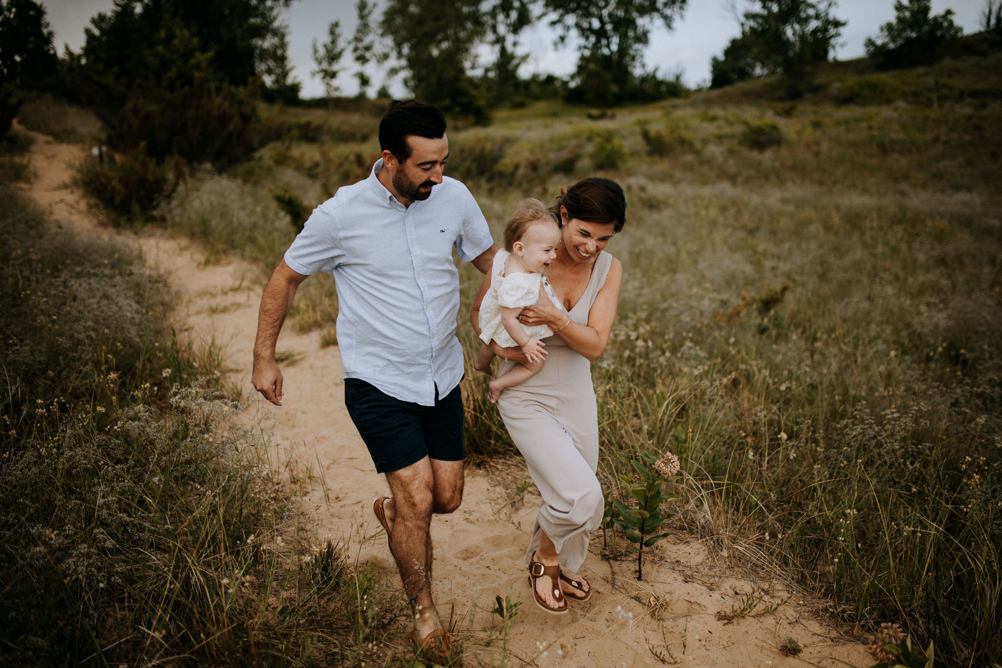 Wood family at the #9 overlook, Pierce Stocking Scenic Drive