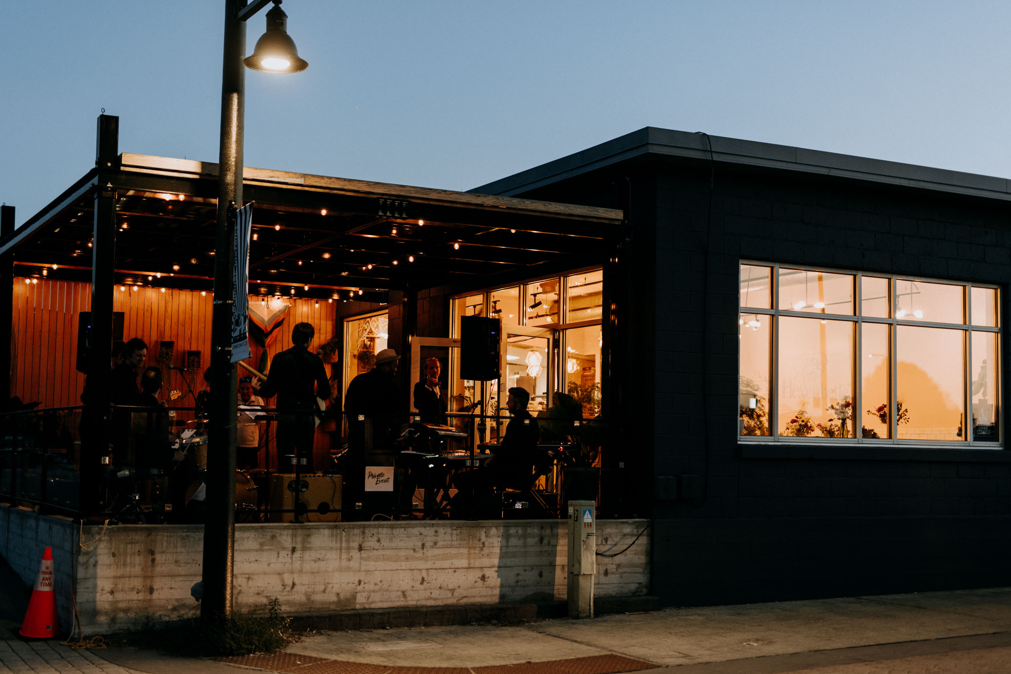 Reception at Hexenbelle restaurant in Traverse City