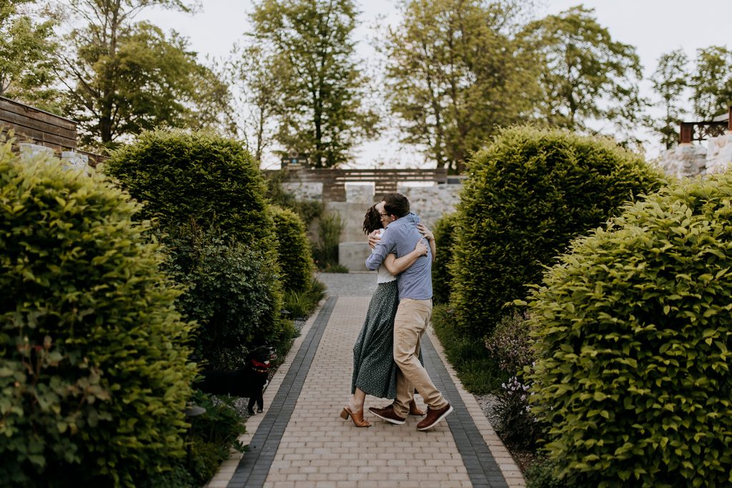 Botanic Gardens Traverse City Engagement Traverse City Proposal Photographer
