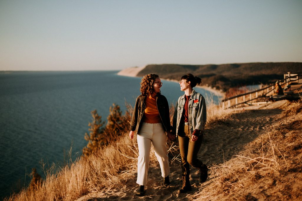 Empire Bluff Proposal View Over Lake Michigan