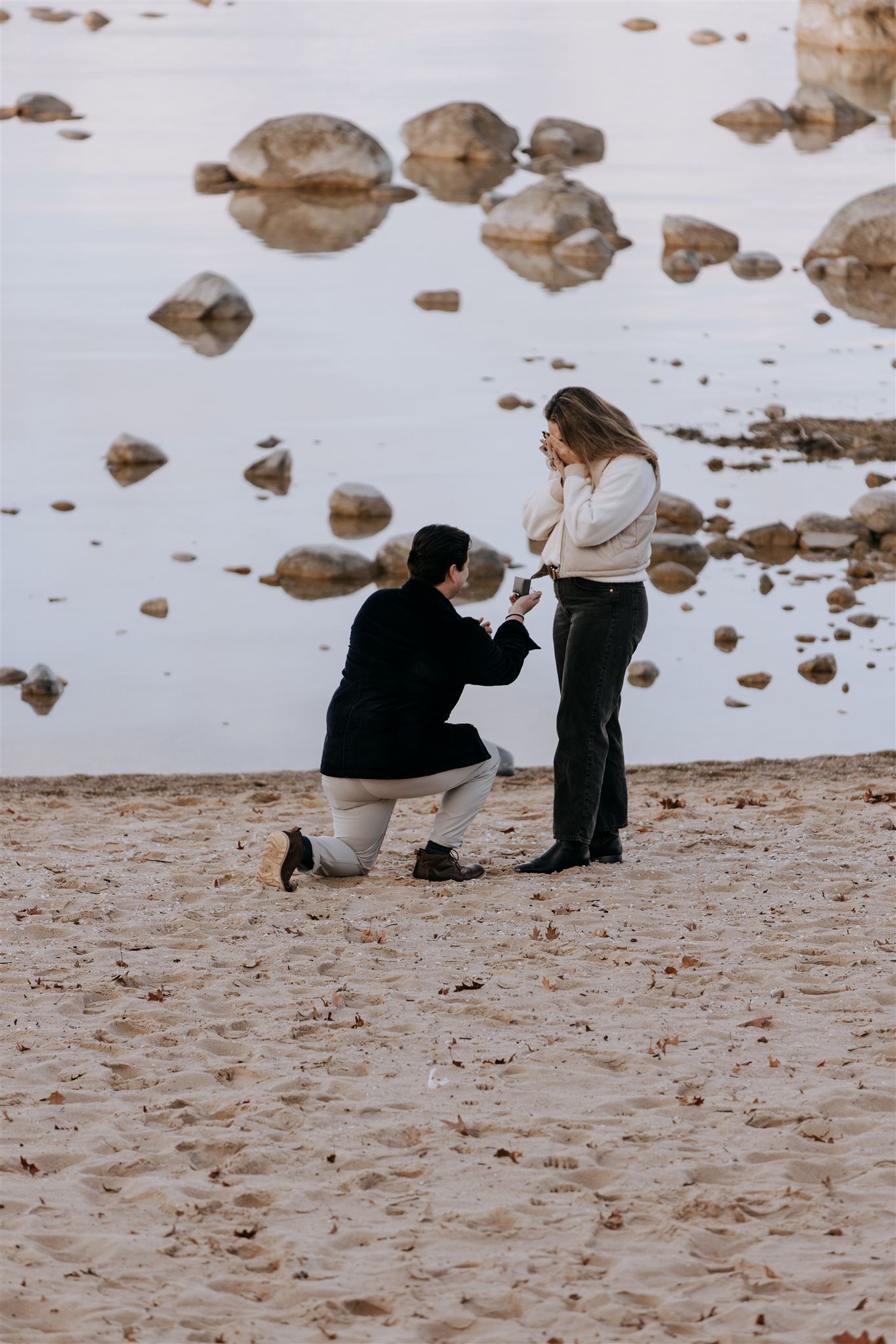 Proposal at Old Mission Lighthouse on the Traverse City peninsula