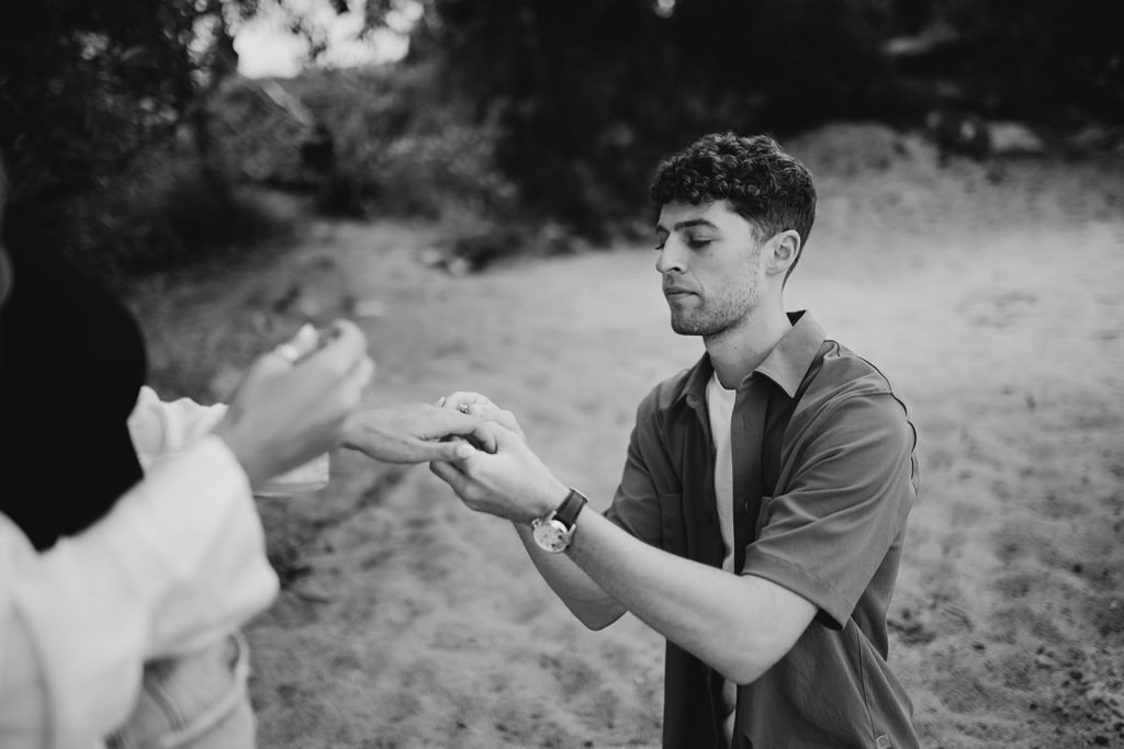 Traverse City Beach Proposal Photography