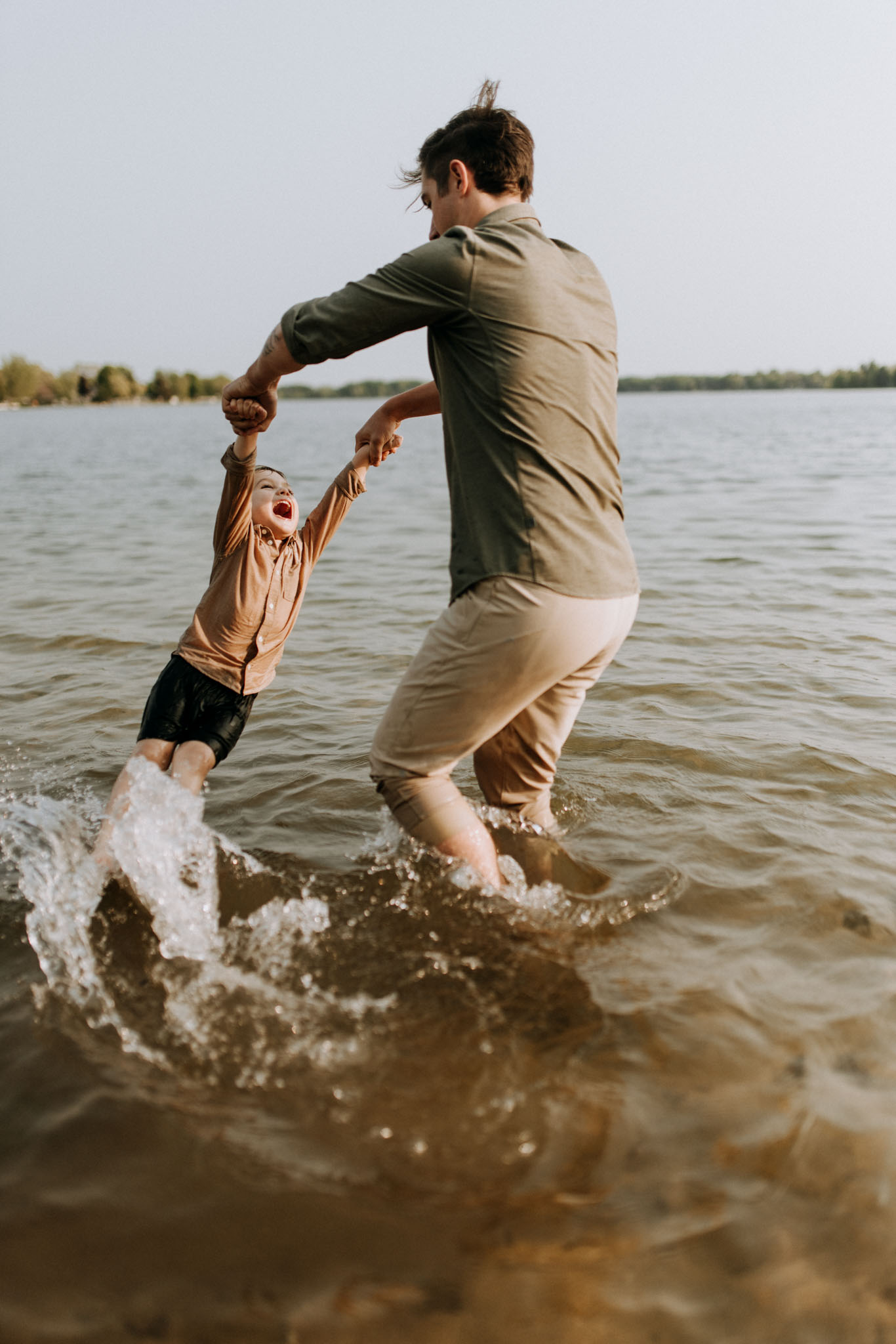 Summer family portrait session in the water — Traverse City family photographer