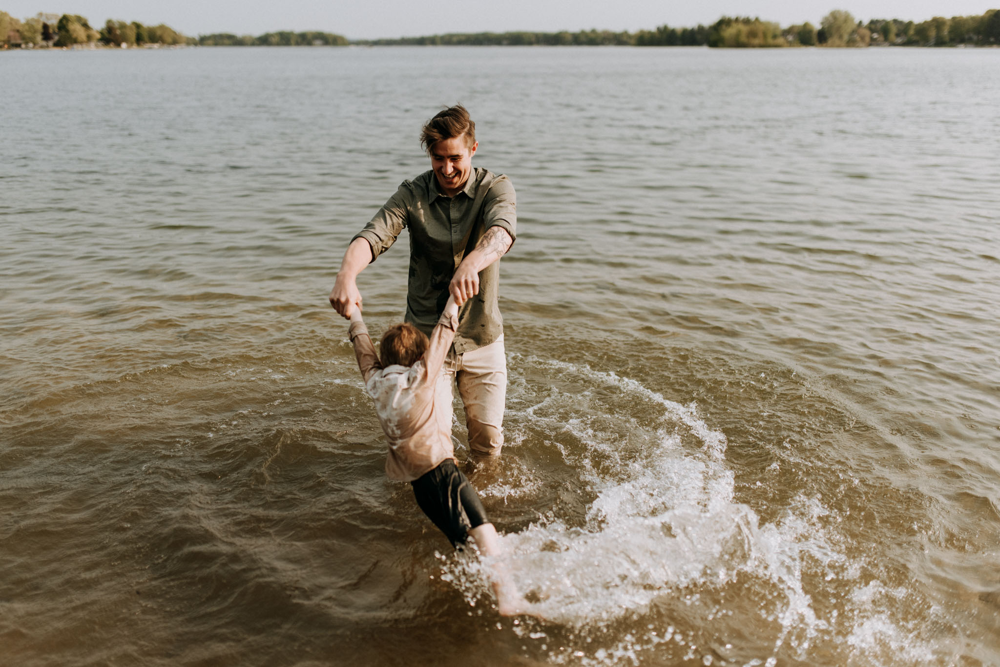 Family Portrait Photography IN the water